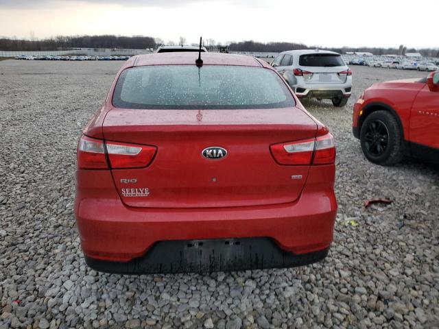 KNADM4A30H6035763 - 2017 KIA RIO LX RED photo 6