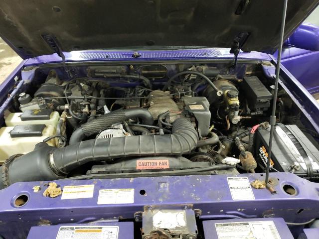 1FTCR10UXTPA72363 - 1996 FORD RANGER PURPLE photo 11