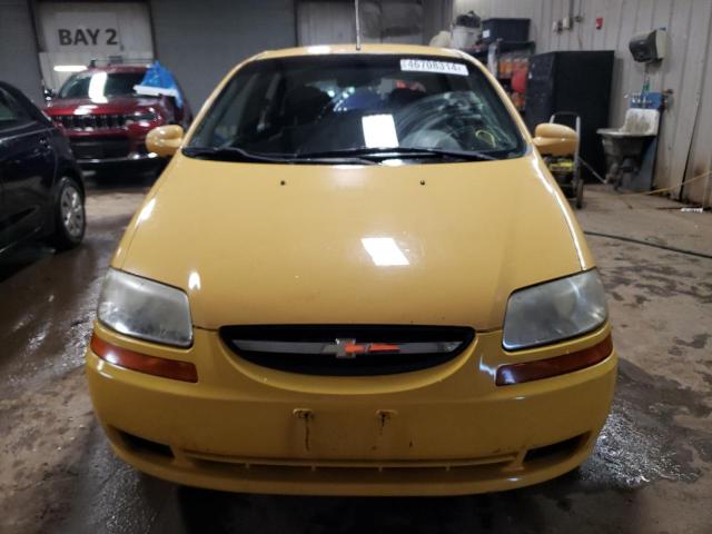 KL1TD62655B415890 - 2005 CHEVROLET AVEO BASE YELLOW photo 5