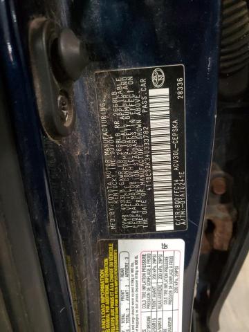4T1BE32K34U333782 - 2004 TOYOTA CAMRY LE BLUE photo 12