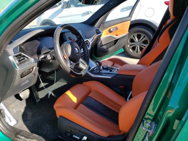 WBS33AY00NFM42062 - 2022 BMW M3 COMPETITION GREEN photo 7