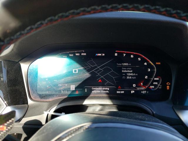 WBS33AY00NFM42062 - 2022 BMW M3 COMPETITION GREEN photo 9