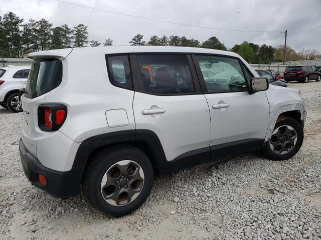 ZACCJAAT4GPD36649 - 2016 JEEP RENEGADE SPORT SILVER photo 3