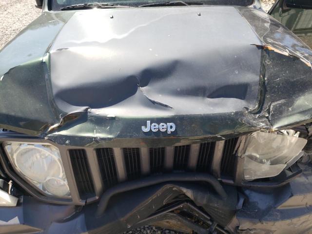 1J4PN3GK8BW542966 - 2011 JEEP LIBERTY RENEGADE GREEN photo 12