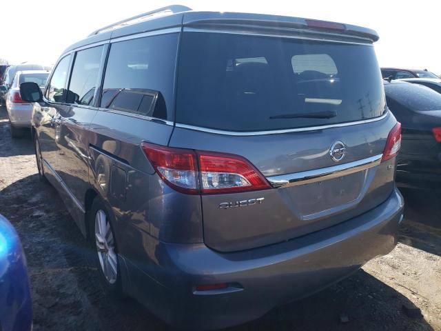 JN8AE2KP2D9060394 - 2013 NISSAN QUEST S GRAY photo 2