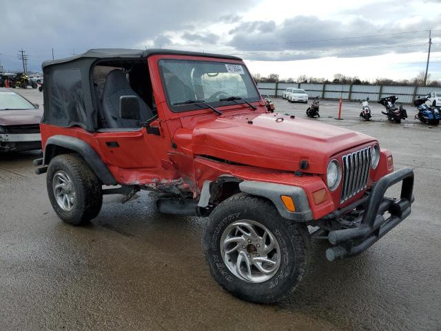 1J4FY29P8VP408950 - 1997 JEEP WRANGLER / SE RED photo 4