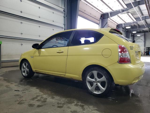 KMHCN36C78U081838 - 2008 HYUNDAI ACCENT SE YELLOW photo 2