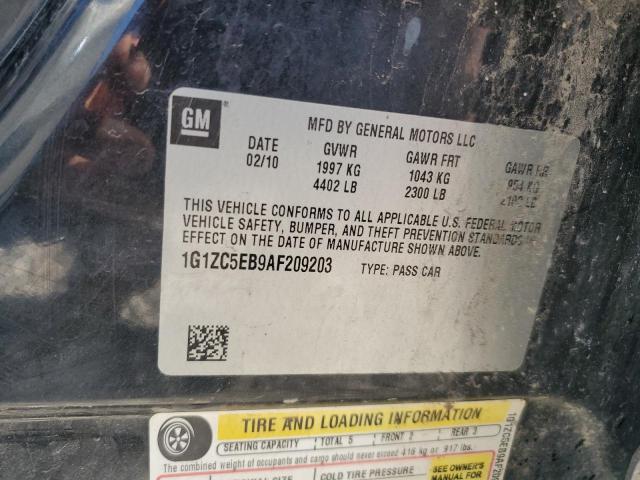 1G1ZC5EB9AF209203 - 2010 CHEVROLET MALIBU 1LT Қара фото 12