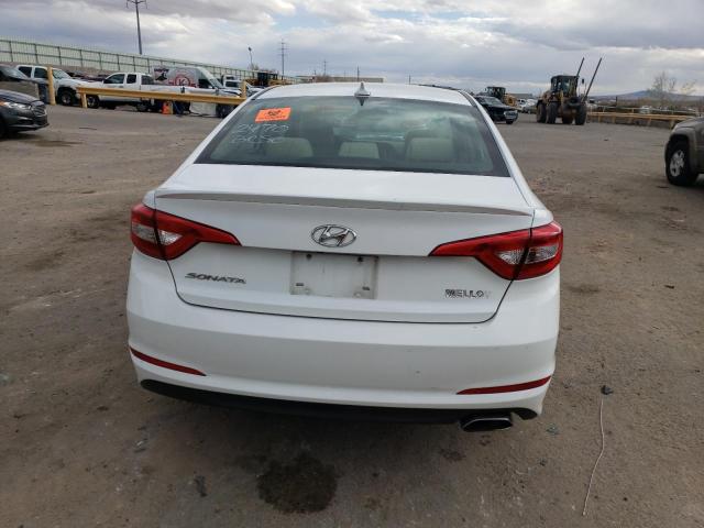 5NPE24AF8GH262470 - 2016 HYUNDAI SONATA SE WHITE photo 6