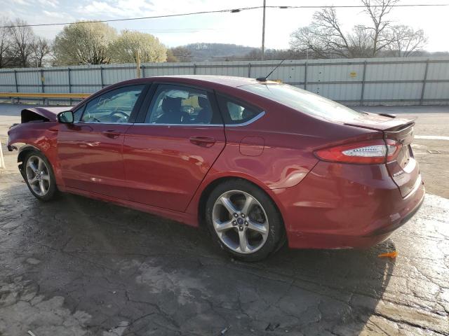 3FA6P0H70FR117499 - 2015 FORD FUSION SE RED photo 2