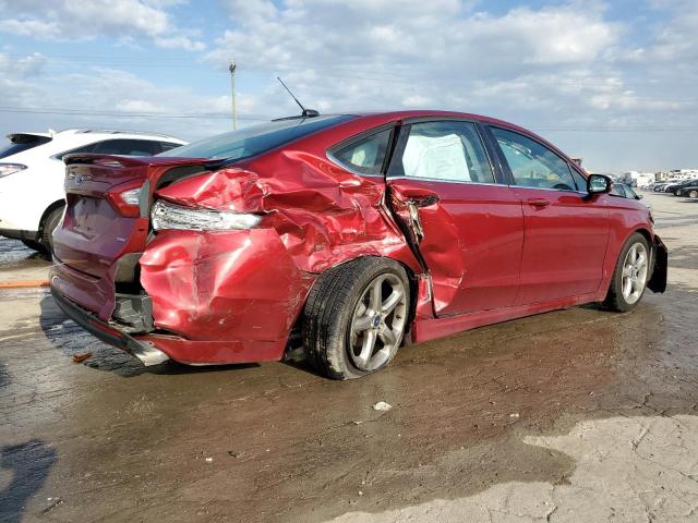 3FA6P0H70FR117499 - 2015 FORD FUSION SE RED photo 3