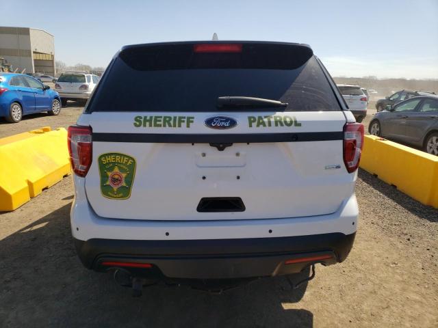 1FM5K8AR0HGD92438 - 2017 FORD EXPLORER POLICE INTERCEPTOR WHITE photo 6