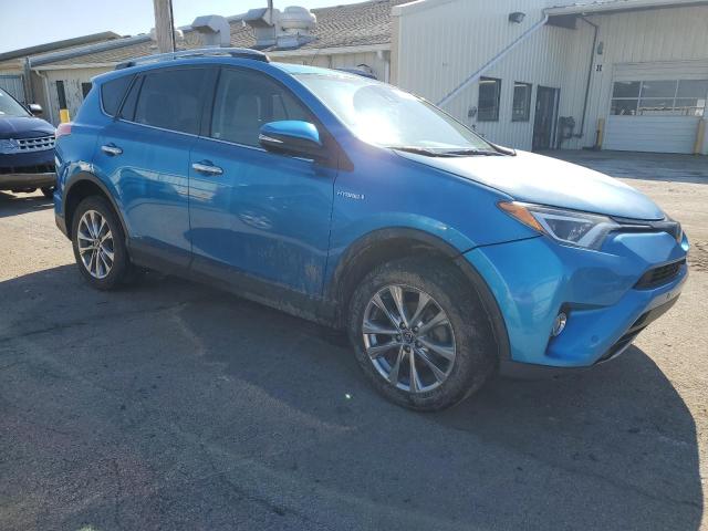 JTMDJREV4HD095206 - 2017 TOYOTA RAV4 HV LIMITED BLUE photo 4