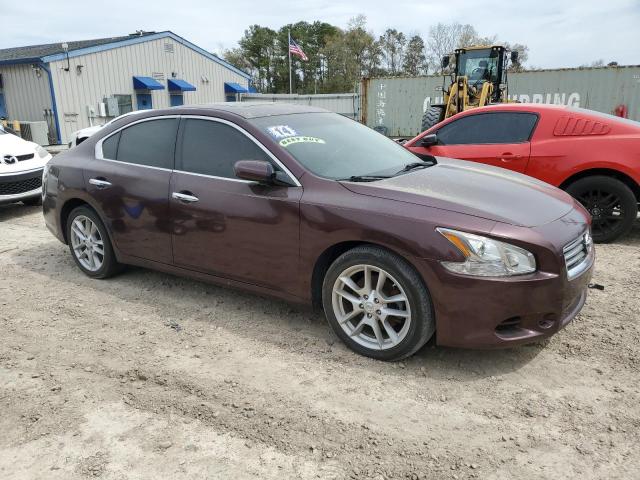 1N4AA5AP2EC457849 - 2014 NISSAN MAXIMA S MAROON photo 4