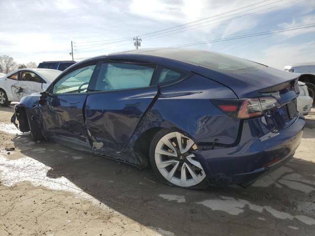 5YJ3E1EA6PF450771 - 2023 TESLA MODEL 3 BLUE photo 2