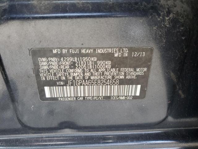 JF1GPAA65E8254658 - 2014 SUBARU IMPREZA GRAY photo 12