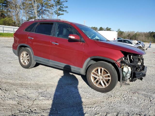 5XYKT4A68FG615702 - 2015 KIA SORENTO LX RED photo 4