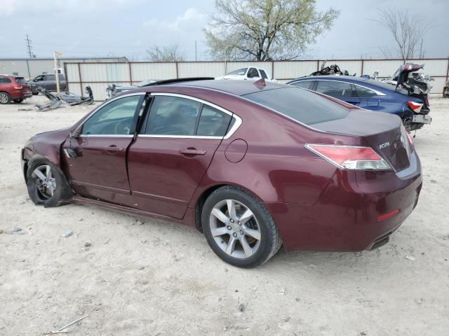 19UUA8F21CA034129 - 2012 ACURA TL BURGUNDY photo 2