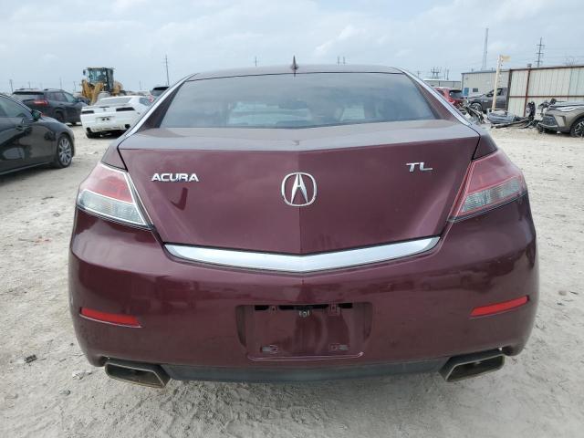 19UUA8F21CA034129 - 2012 ACURA TL BURGUNDY photo 6