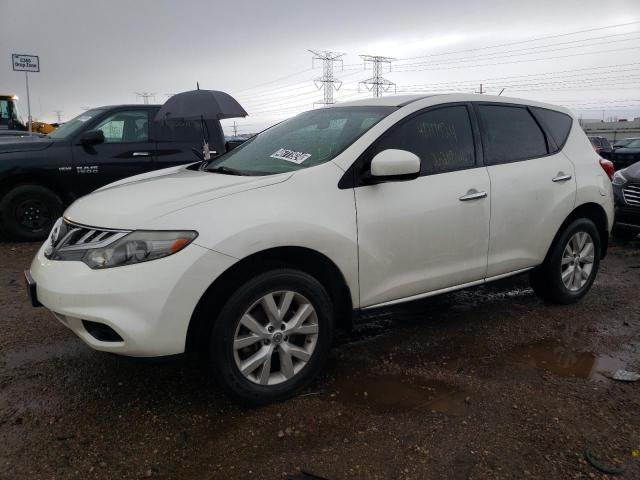 JN8AZ1MW1CW229226 - 2012 NISSAN MURANO S WHITE photo 1