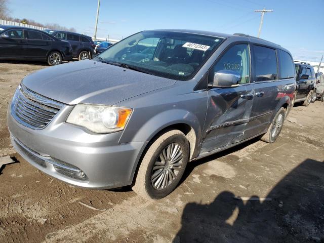 2C4RC1CG9DR681719 - 2013 CHRYSLER TOWN & COU TOURING L SILVER photo 1