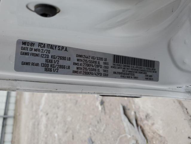 ZFBHRFAB3L6R70215 - 2020 RAM PROMASTER 白色 照片 13