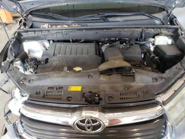 5TDJKRFH0FS185897 - 2015 TOYOTA HIGHLANDER XLE SILVER photo 12