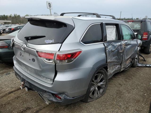 5TDJKRFH0FS185897 - 2015 TOYOTA HIGHLANDER XLE SILVER photo 3