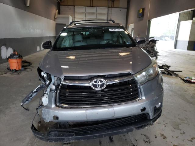 5TDJKRFH0FS185897 - 2015 TOYOTA HIGHLANDER XLE SILVER photo 5