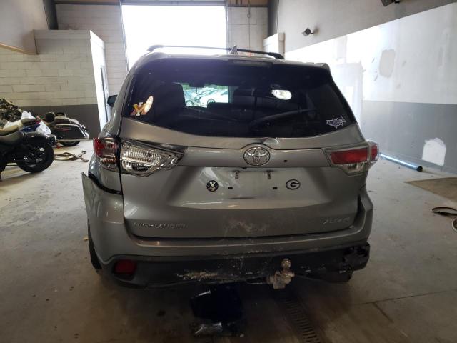 5TDJKRFH0FS185897 - 2015 TOYOTA HIGHLANDER XLE SILVER photo 6