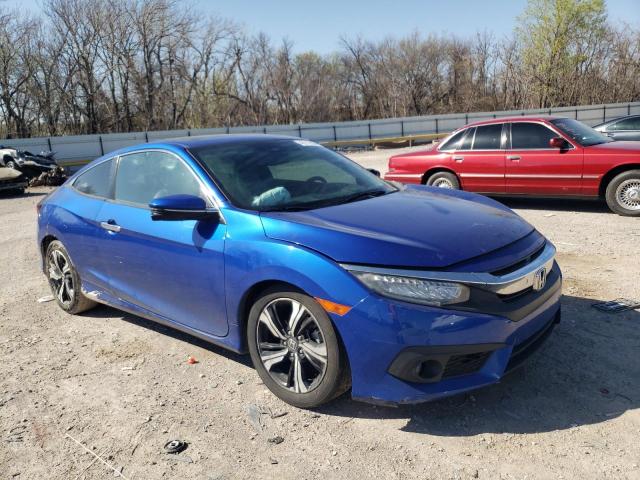 2HGFC3B98JH357276 - 2018 HONDA CIVIC TOURING BLUE photo 4