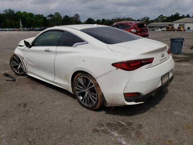 JN1EV7EK4HM360213 - 2017 INFINITI Q60 PREMIUM WHITE photo 2