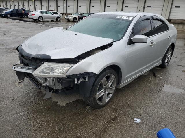 3FAHP0KCXAR110485 - 2010 FORD FUSION SPORT SILVER photo 1