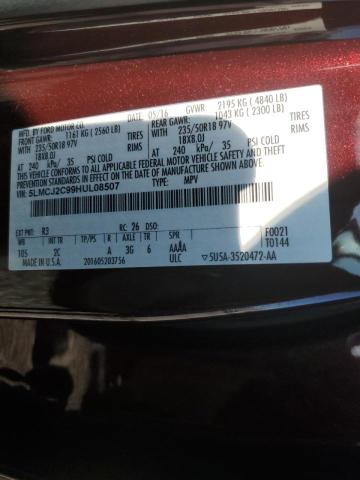 5LMCJ2C99HUL08507 - 2017 LINCOLN MKC SELECT أحمر صورة 14