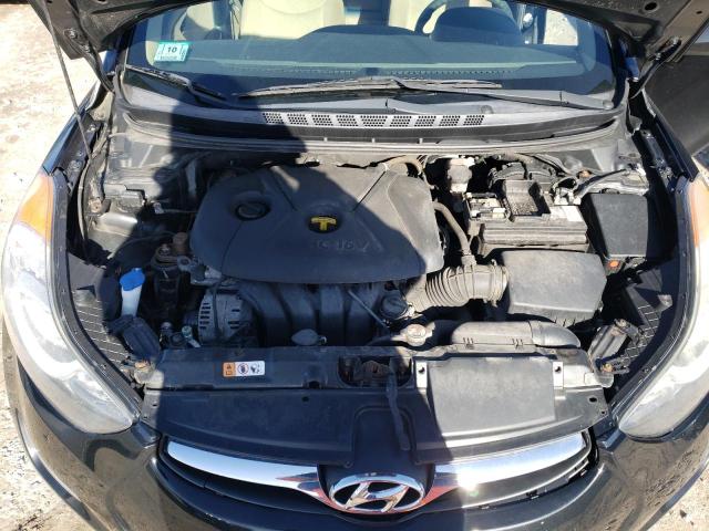 5NPDH4AE9DH443123 - 2013 HYUNDAI ELANTRA GLS BLACK photo 11