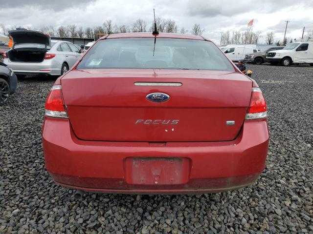 1FAHP3FNXAW114417 - 2010 FORD FOCUS SE RED photo 6