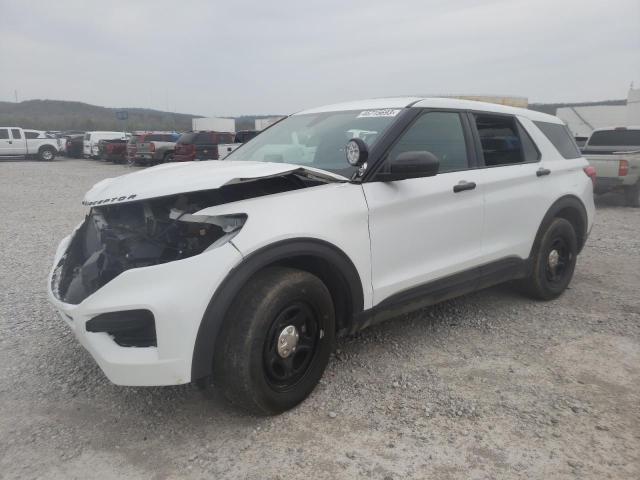 1FM5K8AC8MNA10559 - 2021 FORD EXPLORER POLICE INTERCEPTOR WHITE photo 1