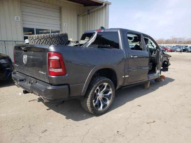 1C6SRFHTXKN671477 - 2019 RAM 1500 LIMITED GRAY photo 3