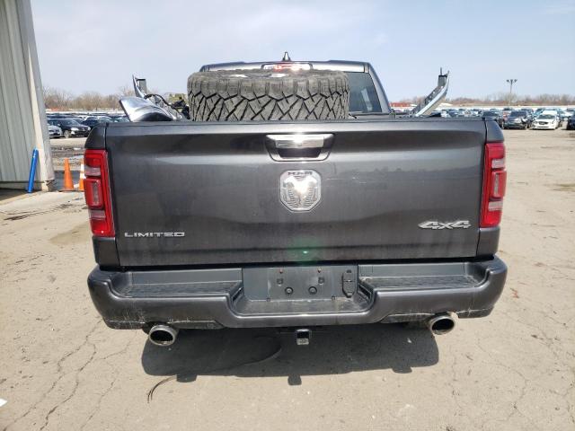 1C6SRFHTXKN671477 - 2019 RAM 1500 LIMITED GRAY photo 6