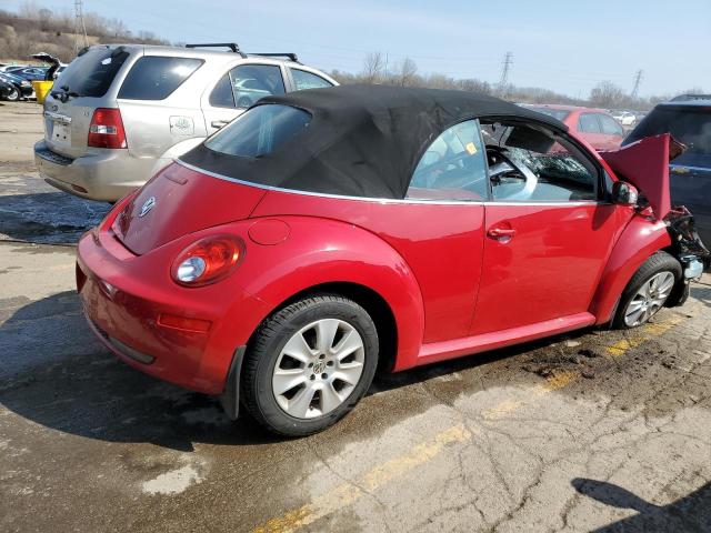 3VWPF31Y18M403865 - 2008 VOLKSWAGEN NEW BEETLE CONVERTIBLE S RED photo 3