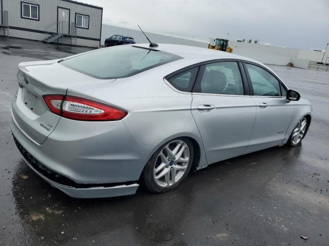 3FA6P0LU5ER306919 - 2014 FORD FUSION SE HYBRID SILVER photo 3