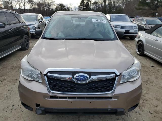 JF2SJAAC4EH559470 - 2014 SUBARU FORESTER 2.5I TAN photo 5