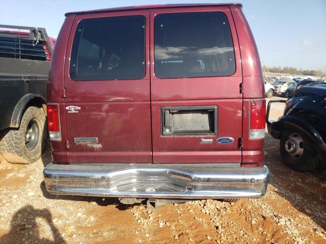 1FMNE1BL1BDB19638 - 2011 FORD ECONOLINE E150 WAGON BURGUNDY photo 6