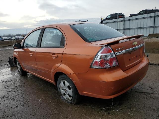 KL1TD56607B115228 - 2007 CHEVROLET AVEO BASE ORANGE photo 2