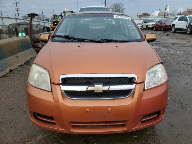 KL1TD56607B115228 - 2007 CHEVROLET AVEO BASE ORANGE photo 5