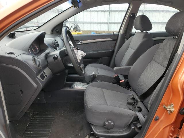 KL1TD56607B115228 - 2007 CHEVROLET AVEO BASE ORANGE photo 7