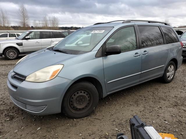 5TDZA23C35S225684 - 2005 TOYOTA SIENNA CE BLUE photo 1