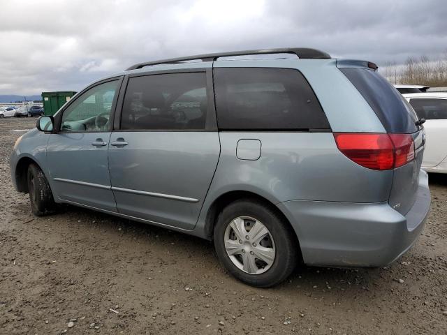 5TDZA23C35S225684 - 2005 TOYOTA SIENNA CE BLUE photo 2