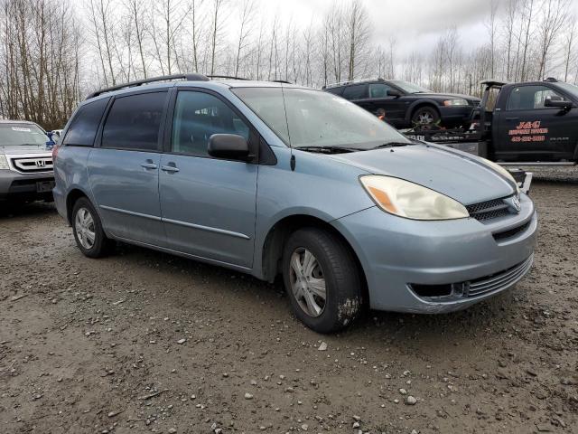 5TDZA23C35S225684 - 2005 TOYOTA SIENNA CE BLUE photo 4