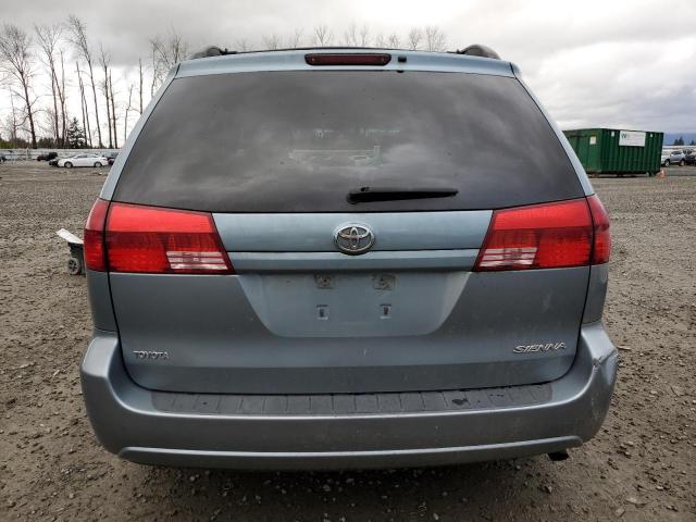 5TDZA23C35S225684 - 2005 TOYOTA SIENNA CE BLUE photo 6